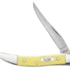 Case Knife Yellow Synthetic Chrome Vanadium Small Texas Toothpick 00091