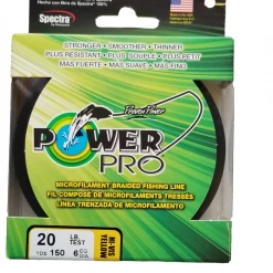 Line/Leaders Power Pro Hi-Vis Yellow 20 Lb 150 Yds Braided Fishing Line