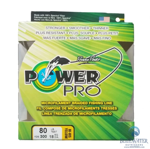 Line/Leaders Power Pro Hi-Vis Yellow 80 Lb 300 Yds Braided Fishing Line