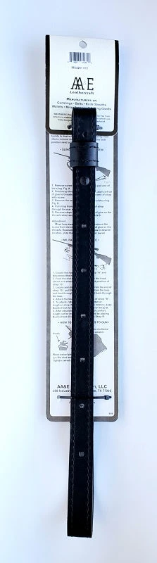 AA&E Leathercraft Black Leather Short Taper Sling W/Deerhead 8502241 010 4 AA&E Leathercraft Black Leather Short Taper Sling W/Deerhead 8502241 010