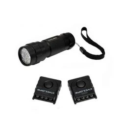 Beach & Home Cyclops LED Flashlight Plus Hat Clip Lights Combo CYC-FLHC