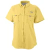 Columbia Sportswear Columbia Women’s PFG Bahama™ Yellow Short Sleeve Shirt FL7313 1 Columbia Sportswear Columbia Women’s PFG Bahama™ Yellow Short Sleeve Shirt FL7313