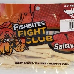 Lures & Bait Fishbites Fight Club Fight'n Shrimp White Knuckle 6 Per Pk FCC-513