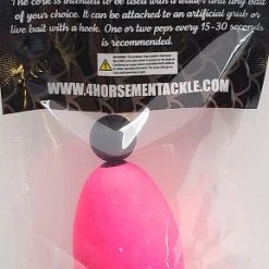 Four Horsemen Tackle Oval Popper Cork Pink 2-1/2