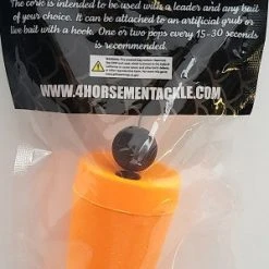 Floats & Corks Four Horsemen Tackle Concave Popper Cork Orange 3" 1pk 7 Floats & Corks Four Horsemen Tackle Concave Popper Cork Orange 3