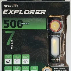 Genesis Explorer 500 Lumens Headlamp GNHT-750CBR RV And Camping