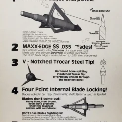 Grim Reaper Hades Broadheads 85 Grain 2201-3 HADES