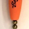 Floats & Corks Comal Bay Slayer Cigar Rattle Float 3" Orange