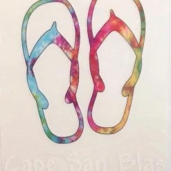 Auto-Graphs Decals Cape San Blas Flip Flop Decal