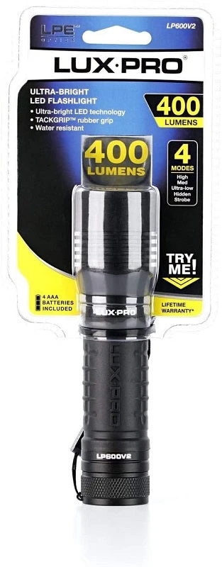 Lux-Pro LP600V2 Compact LED Flashlight 400 Lumens 3 Lux-Pro LP600V2 Compact LED Flashlight 400 Lumens