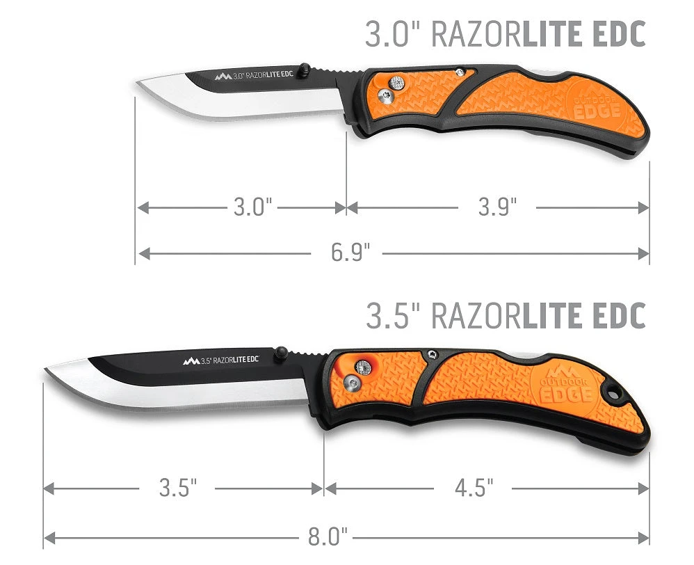 Outdoor Edge Razor-Lite EDC Orange Knife Knives And Tools 4 Outdoor Edge Razor-Lite EDC Orange Knife Knives And Tools