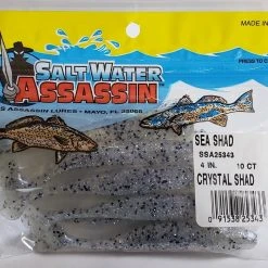 SaltWater Assassin Sea Shad Crystal Shad 4" 10pk