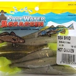 SaltWater Assassin Sea Shad Hot Chicken 4" 10pk