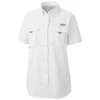 Columbia Sportswear Columbia Women’s PFG Bahama™ White Short Sleeve Shirt FL7313