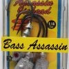 Bass Assassin Lead/Red Eye Jighead 1/4oz 4ct JA07001