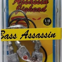 Hooks/Jig Heads Bass Assassin Lead/Red Eye Jighead 1/8oz 4ct JA06001
