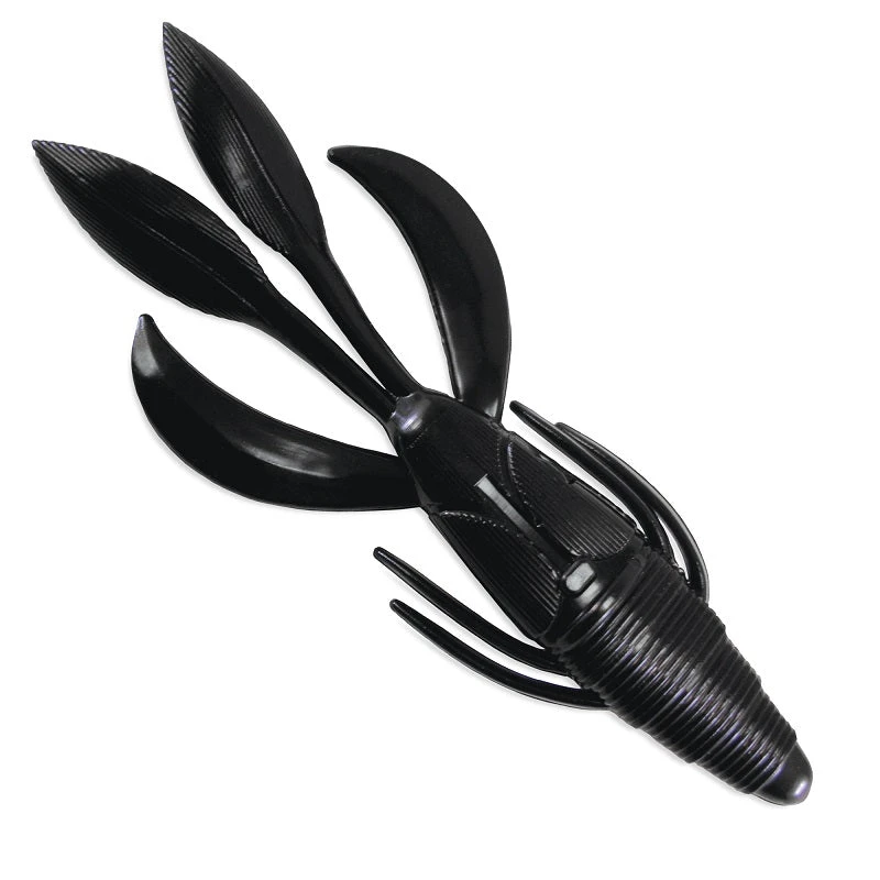Culprit Incredi-Bug Black 4-1/2" 6pk Lures & Bait 3 Culprit Incredi-Bug Black 4-1/2" 6pk Lures & Bait