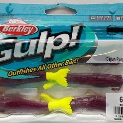 Berkley Gulp! Shrimp Cajun Purple/Chartreuse 3" 6pk