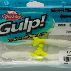 Berkley Gulp! Shrimp Glow/Chartreuse 3" 6pk Lures & Bait
