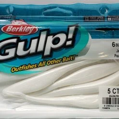 Berkley Gulp! Jerk Shad White 6" 5pk