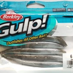 Berkley Gulp! Sand Eel Silver Mud 5" 6pk Lures & Bait