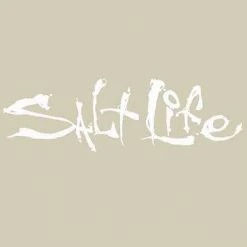 Salt Life Medium Decal White