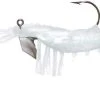 Lures & Bait Vudu Jumbo Shrimp Pearl/Chartreuse 4" 2pk