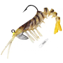 Vudu Rattling Shrimp Golden Tiger 3-1/2" 2pk