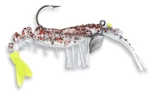 Vudu Shrimp Cajun Pepper/Chartreuse 3-1/4" 2pk 3 Vudu Shrimp Cajun Pepper/Chartreuse 3-1/4" 2pk