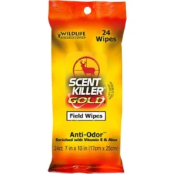 Hunting Wildlife Research Scent Killer Gold Field Wipes 24pk 1295